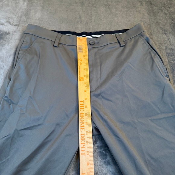 Amazon Essentials Grey Performance Chino Pants Mens 34x34 Stretch Straight Leg - Picture 11 of 12